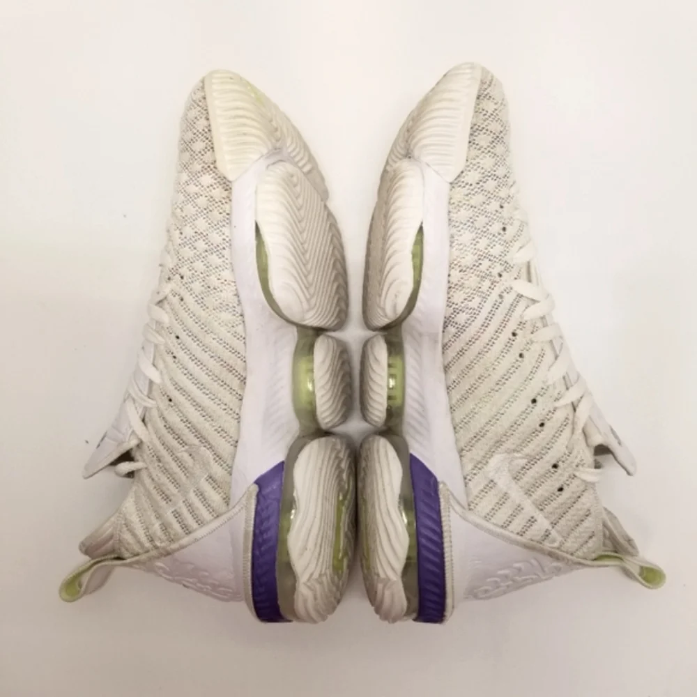Nike LeBron 16 Mens Size 10 Buzz Lightyear Hightop White Purple Lace Up